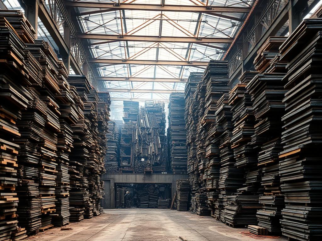 Steel Scrap Stockyard